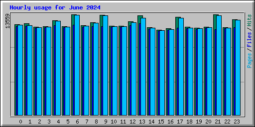 Hourly usage for June 2024